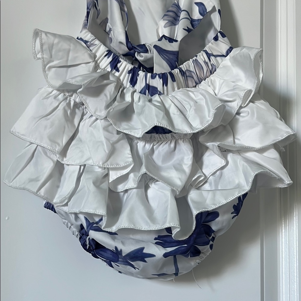 Floral Halter Baby Romper - Picture 5 of 5